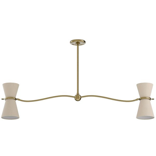 Gable Linear Chandelier, Russet