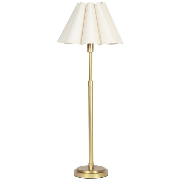 Polly Buffet Lamp, Natur Brass/Oyster Wave