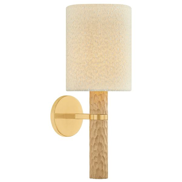 Pres Wall Sconce, Aged Brass