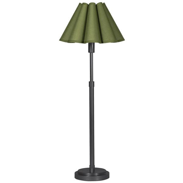 Polly Buffet Lamp, Blacken Brass/Mist Blau