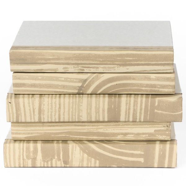 Stockholm Book Stack, Braun/Beige