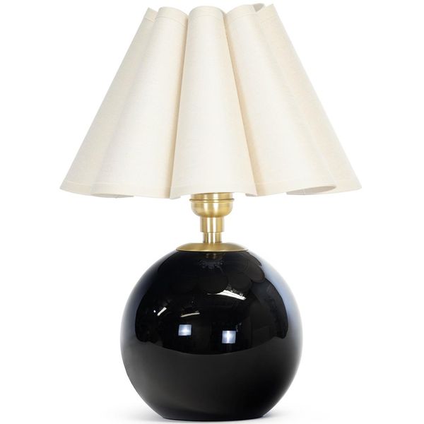 Giorgio Schwarz Glas Lamp, Oyster Wave
