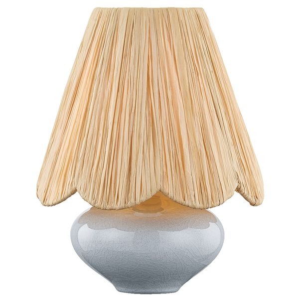 Gladys Tischlampe, Aged Brass/ Ceramic Vanilla Bean