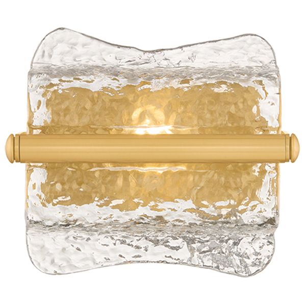 Fosterdale Vertical Wall Sconce, Aged Brass