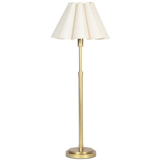 Polly Buffet Lamp, Natur Brass/Oyster Wave