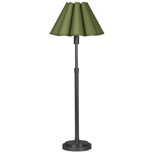 Polly Buffet Lamp, Blacken Brass/Mist Blau