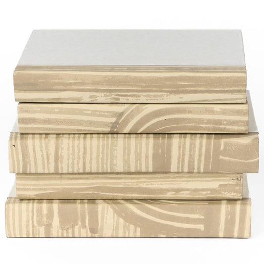 Stockholm Book Stack, Braun/Beige