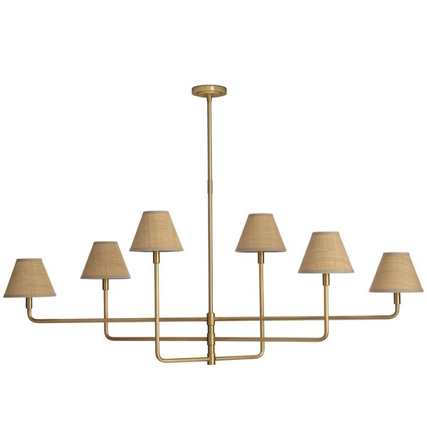 Polly Chandelier, Natur Brass/Umber